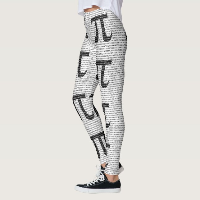 Schwarzes Number pi day mathematical symbol Leggings (Links)