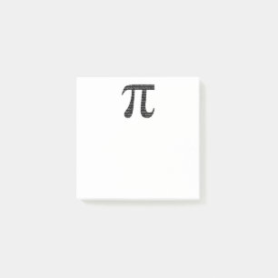 Schwarzes Number pi day mathematical symbol Post-it Klebezettel
