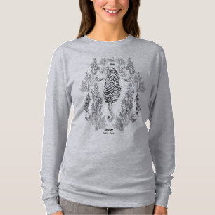 Schwarzes Ocom-Design mit transparentem Hintergrun T-Shirt