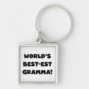 Schwarzes oder Weiß des Gut-est Gramma der Welt Schlüsselanhänger