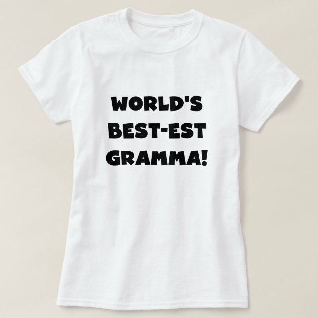 Schwarzes oder Weiß des Gut-est Gramma der Welt T-Shirt (Design vorne)