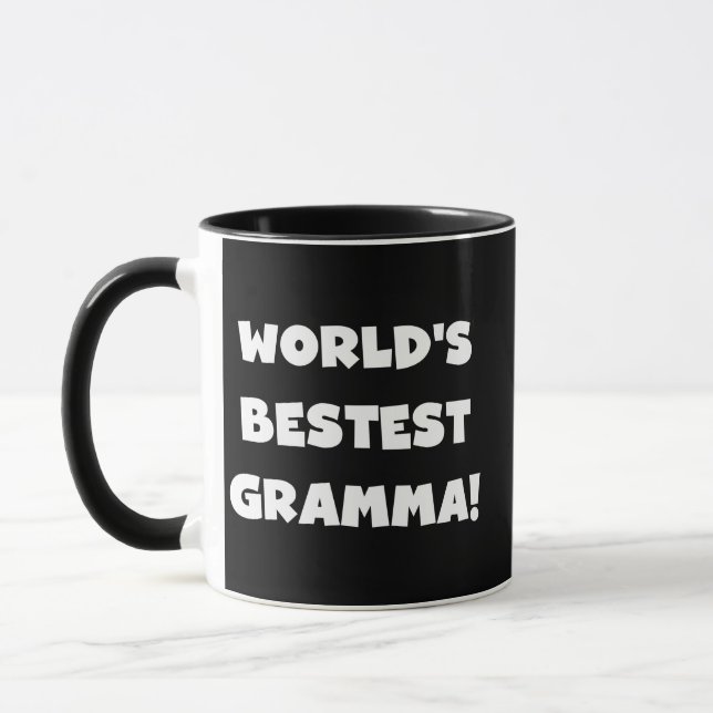 Schwarzes oder Weiß des Gut-est Gramma der Welt Tasse (Links)