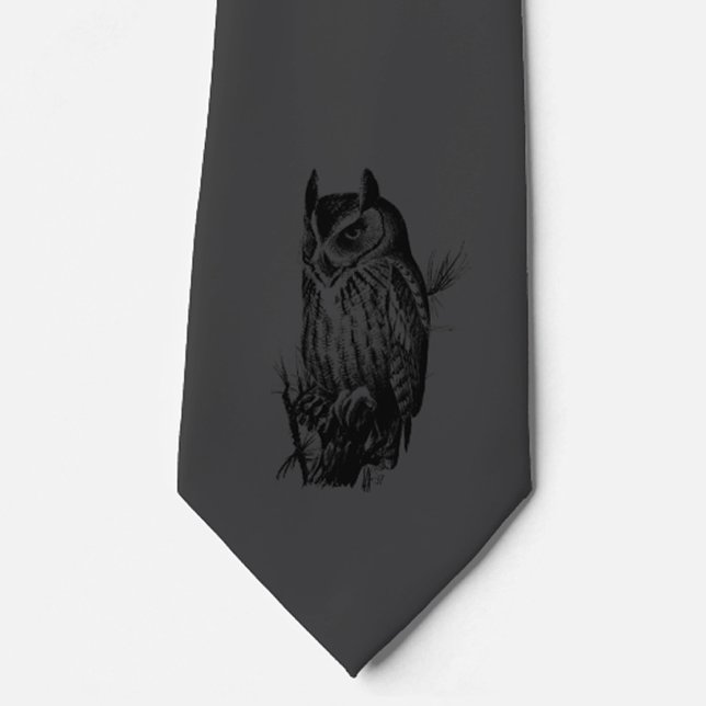 Schwarzes Ohr | Neck Tie | Kohle und Schwarz Krawatte (Von Creator hochgeladen)