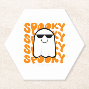 Schwarzes Orange Gruseliges Halloween Untersetzer