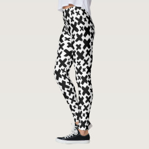 Schwarzes Paint Splash Muster Leggings