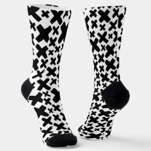Schwarzes Paint Splash Muster Socken