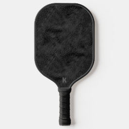 Schwarzes Pelzmuster Pickleball Schläger