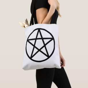 Schwarzes Pentakel Pentagramm Tasche