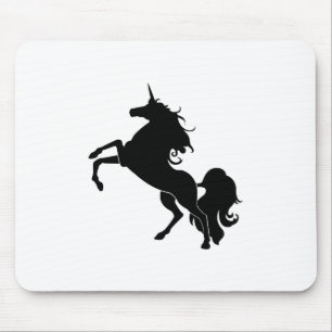 Schwarzes Pferd Mousepad