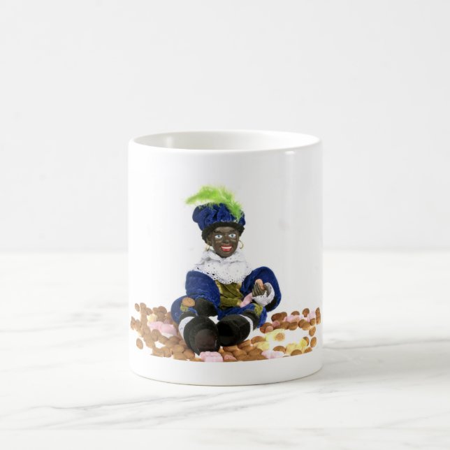 Schwarzes Piet mit gingernuts und Süßigkeiten Kaffeetasse (Mittel)