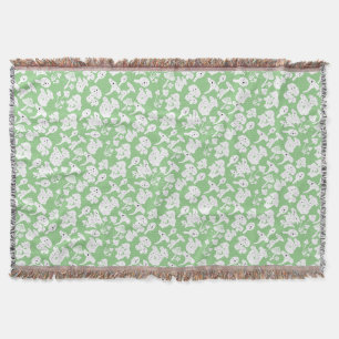 Schwarzes Pilzmuster 01b Lgreen BG Decke