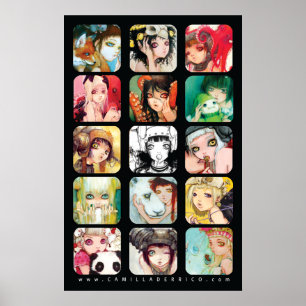 Schwarzes Plakat