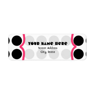 Schwarzes Polka-Punkt-extravagantes
