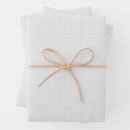 Schwarzes Polka-Punkt-Nahtloses Muster | Kleine Pu Geschenkpapier Set