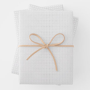 Schwarzes Polka-Punkt-Nahtloses Muster Kleine Pu Geschenkpapier Set