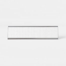 Schwarzes Polka-Punkt-Nahtloses Muster | Kleine Pu Schreibtischnamensplakette