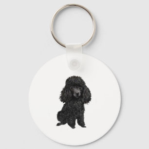 Schwarzes Poodle (#3) Schlüsselanhänger