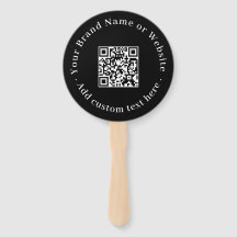 Schwarzes QR | modernes minimalistisches rundes De