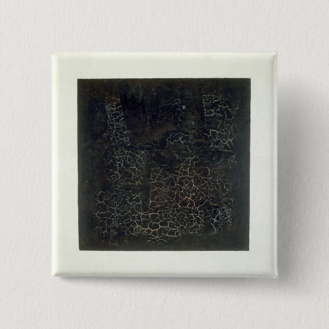 Schwarzes Quadrat Button (Vorderseite)