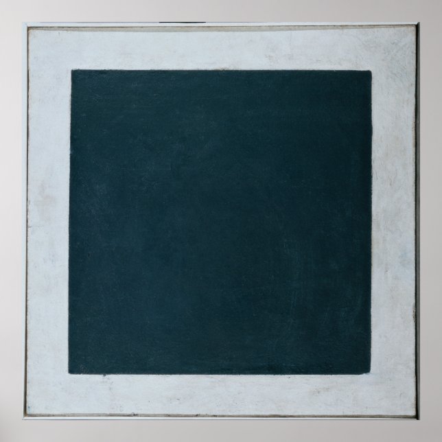 Schwarzes Quadrat Poster (Vorne)