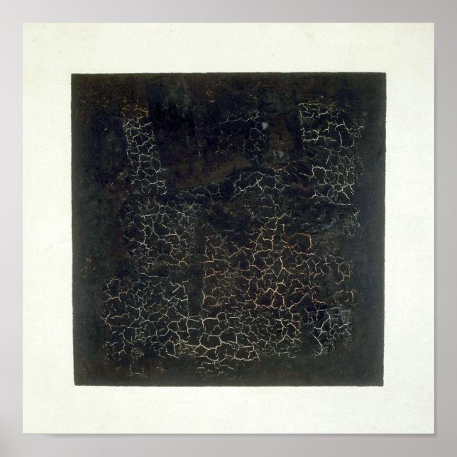 Schwarzes Quadrat Poster (Vorne)