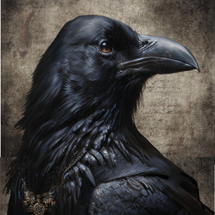 Schwarzes Raben-Seidenpapier Seidenpapier