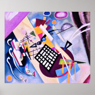 Schwarzes Raster - Wassily Kandinsky Moderne Kun Poster