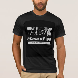 Schwarzes Retro-Grafik-T-Shirt der 90er Jahre, Vor T-Shirt
