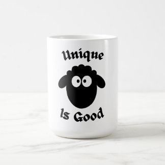 Schwarzes Schaf: Einzigartig ist gut Kaffeetasse