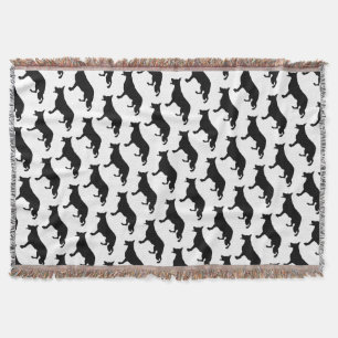 Schwarzes Schäferhund-Muster Decke