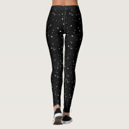 Schwarzes Schein Weihnachten Leggings