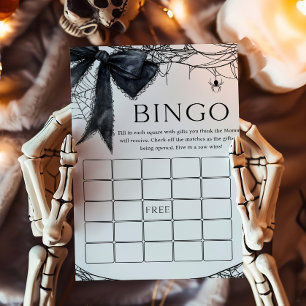 Schwarzes Schleifen-Gotik-Little-Boo-Bingo-Spiel