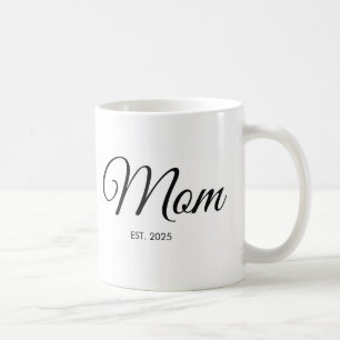 Schwarzes Schrift-Mama Gegründet Neues Mama-Gesche Kaffeetasse