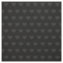 Schwarzes Schwarz auf schwarzem Herz Valentine Mus Stoff