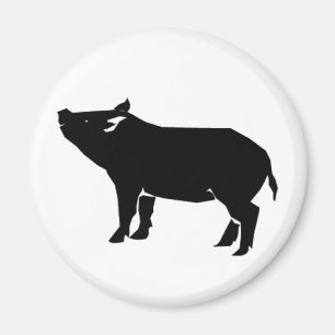 Schwarzes Schwein Magnet