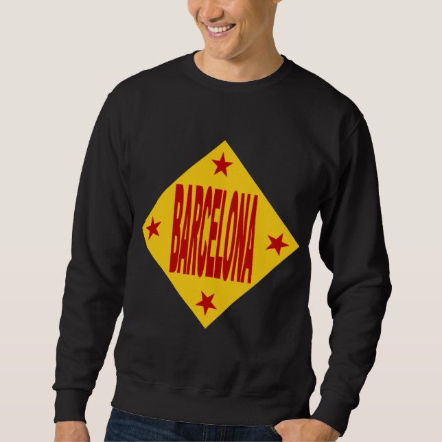 Schwarzes Shirt BARCELONA (Vorderseite)