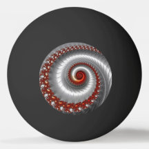 SCHWARZES ~ Silber-Muschel ~ Fraktal Design ~