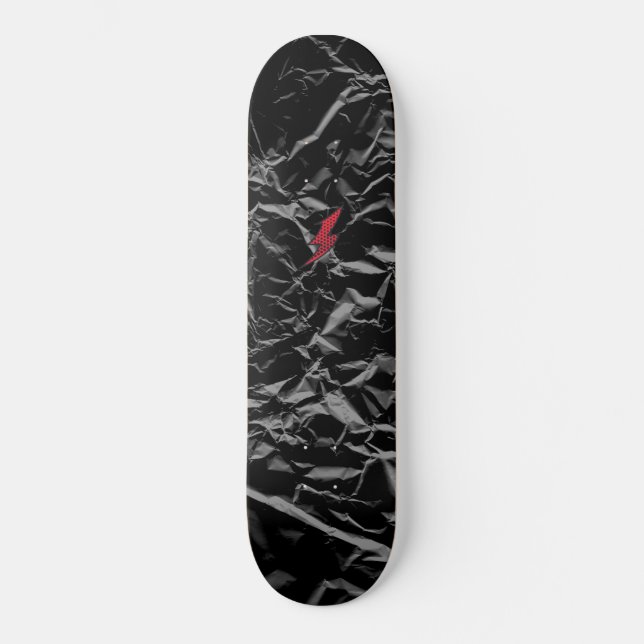 Schwarzes Skateboard - Schwarz zerbrochenes Skateb (Vorderseite)
