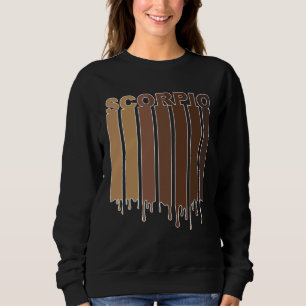 Schwarzes Skorpion-Sternzeichen Afroamerikanischer Sweatshirt