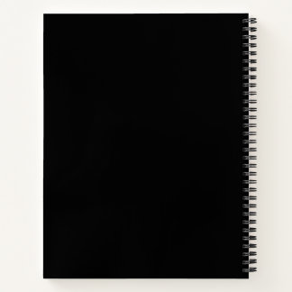 Schwarzes Spiralheft Notizbuch