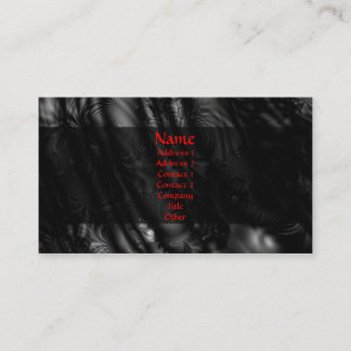 Schwarzes Spitze-Fraktal Visitenkarte