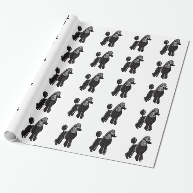 Schwarzes Standardpfropfpapier Geschenkpapier (Ungerollt)