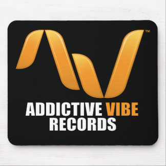 Schwarzes süchtig machendes Vibe-Platten mousepad