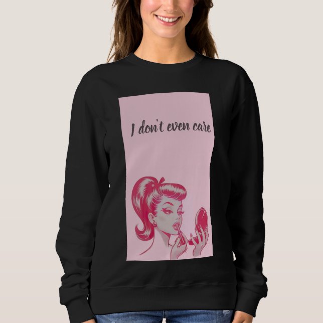 Schwarzes Sweatshirt für Frauen (Vorderseite)