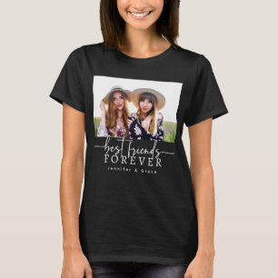 Schwarzes T-Shirt 'Beste Freunde für immer'