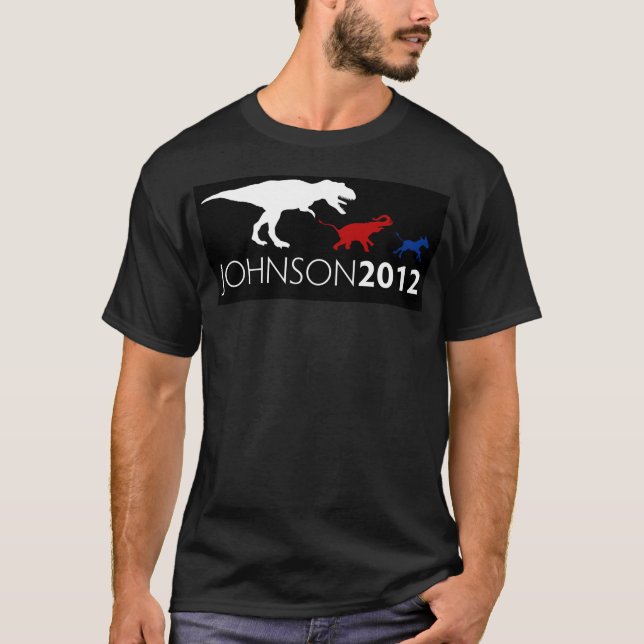 Schwarzes T-Shirt Garys Johnson 2012 (Vorderseite)