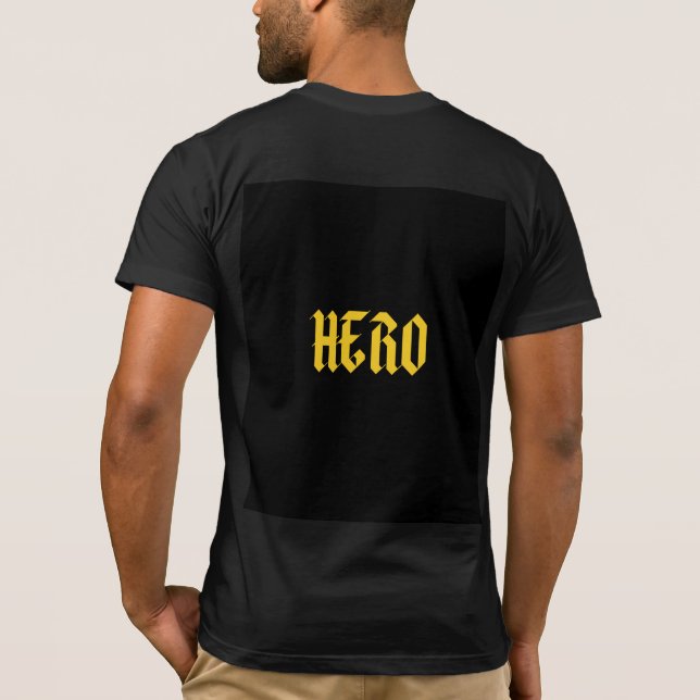 Schwarzes T-Shirt mit bestem Design (Rückseite)