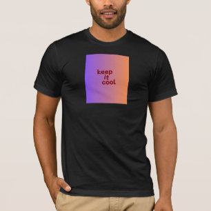Schwarzes T-Shirt mit halbem Ärmel