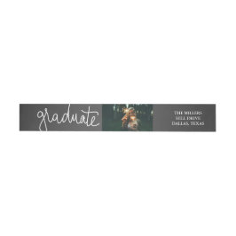 Schwarzes Tafel-Absolvent-Typografie-Foto