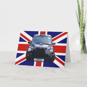 Schwarzes Taxi Londons Karte